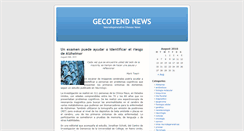 Desktop Screenshot of news.gecotend.com