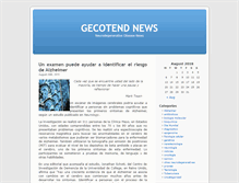 Tablet Screenshot of news.gecotend.com
